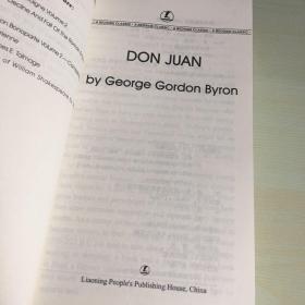 Don juan（英语版，拜伦长诗《唐璜》，品相佳，2019年一版一印）