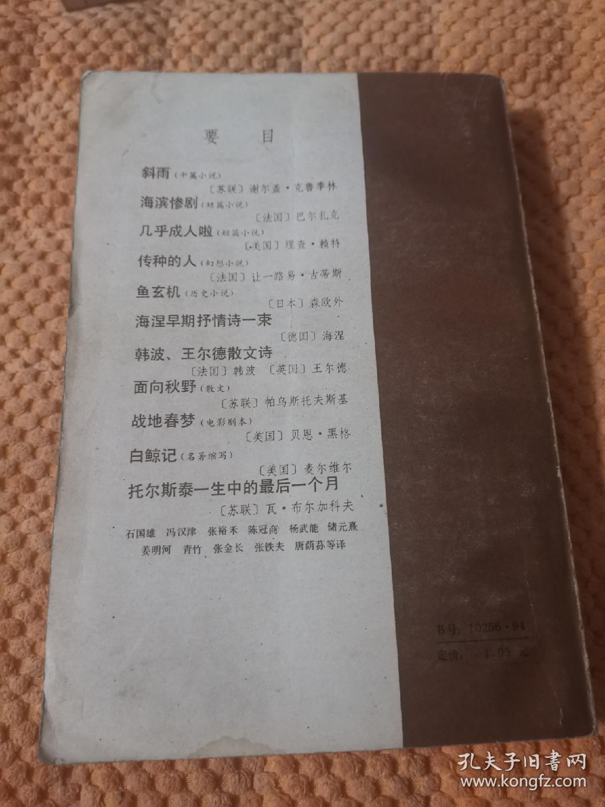漓江译丛：斜雨