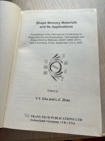 Shape Memory Materials and Its Applications