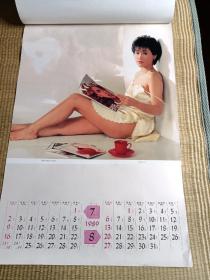 1989年挂历：美女（含刘嘉玲、泳装等，7张全）