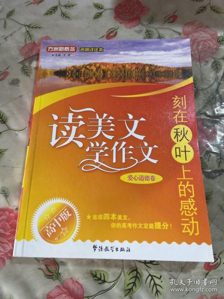 方洲新概念·读美文 学作文·刻在秋叶上的感动：爱心道德卷（高中版）