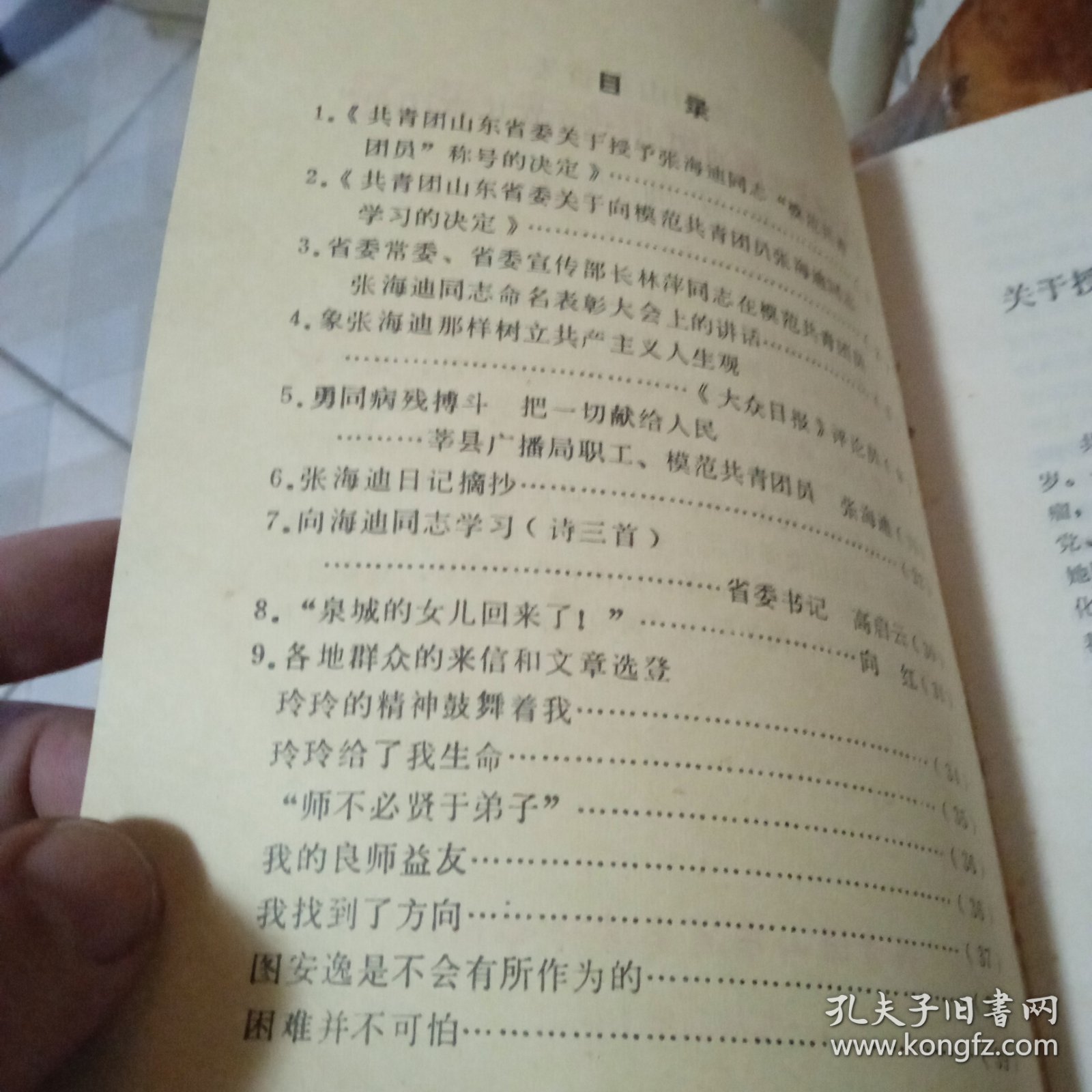 向张海迪同志学习模范共青团员张海迪事迹材料汇编