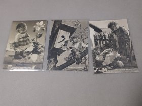 德国老刺猬古董明信片
