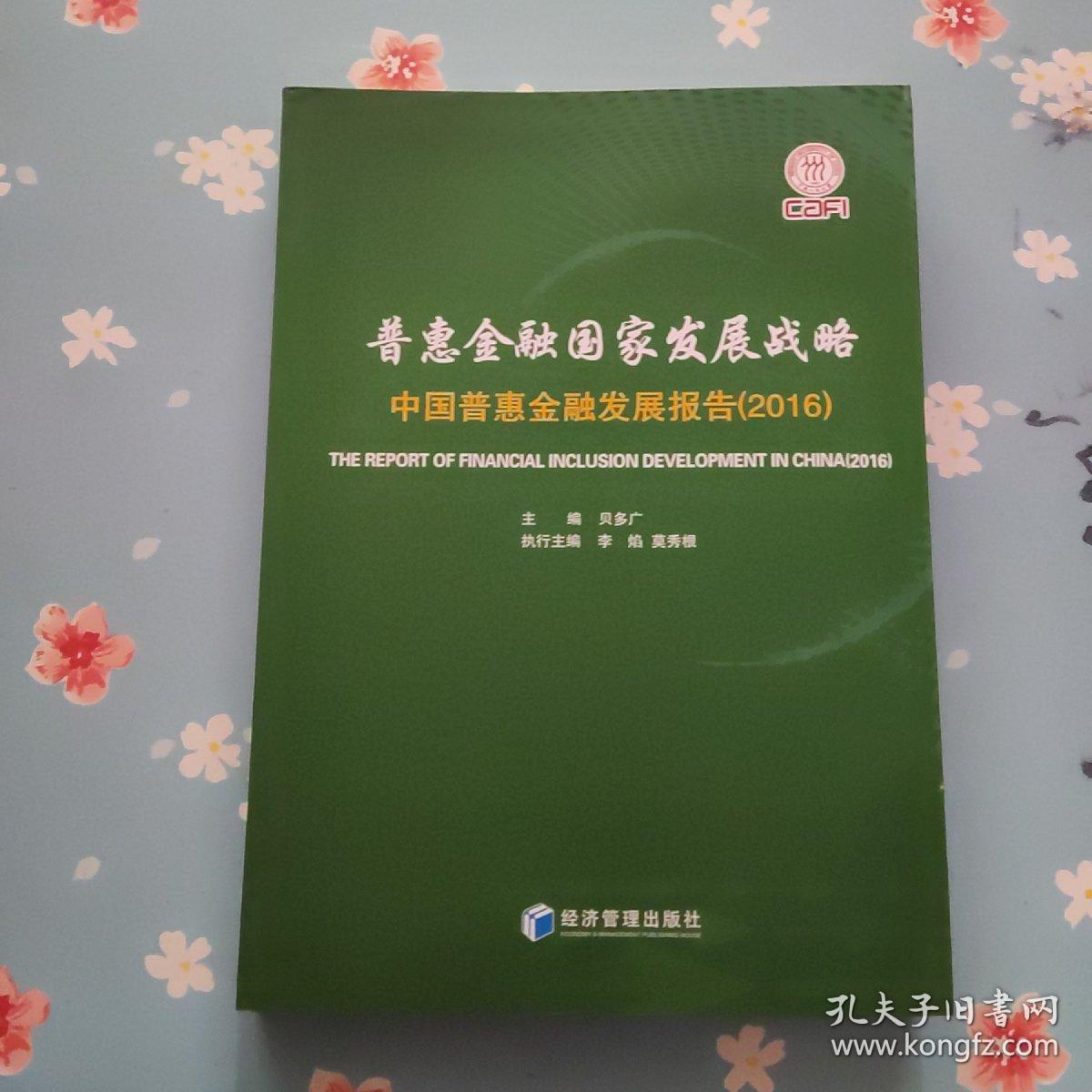 普惠金融国家发展战略：中国普惠金融发展报告（2016）