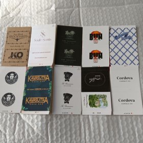 火柴盒10种 不同 全新未使用