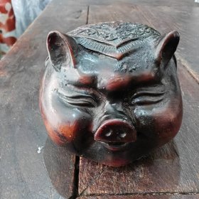 树脂茶宠招财猪福在眼前摆件