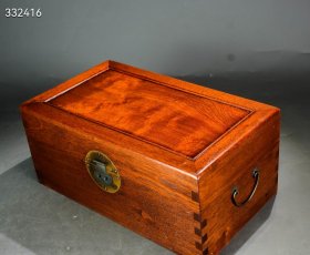 珍藏黄花梨带鬼脸首饰箱