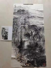 陶安金、山水画、带出版物