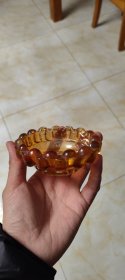 民国时期 生肖虎 烟灰缸 琉璃烟灰缸！电光色，非常漂亮，尺寸如图【SW】