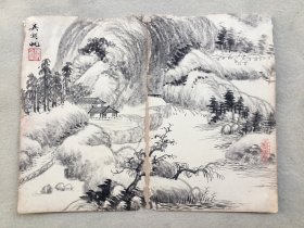 6115 山居图 23.4x30cm