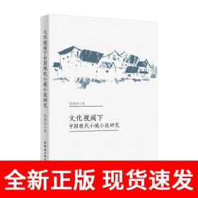 文化视阈下中国现代小城小说研究