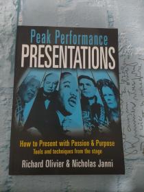 peak performance presentations【侧面破损，有签名】