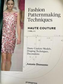现货 英文原版 时尚造型设计 高级女式时装  Fashion Patternmaking Techniques Haute couture [Vol 1] 艺术设计 服装设计 剪裁