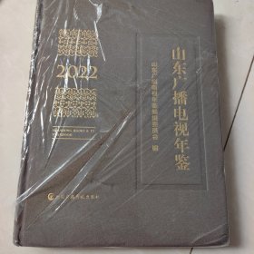 山东广播电视年鉴2022，书皮划一道线，看图片