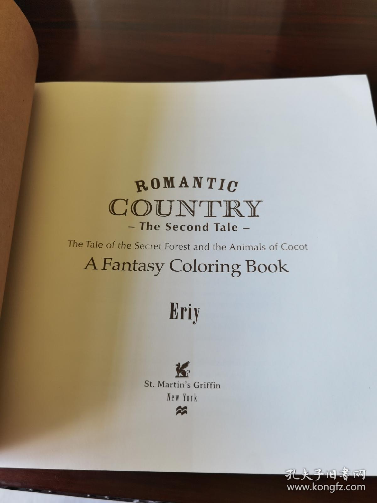 《Romantic country:A Fantasy coloring Book》尺寸：25厘米*25厘米*1厘米
