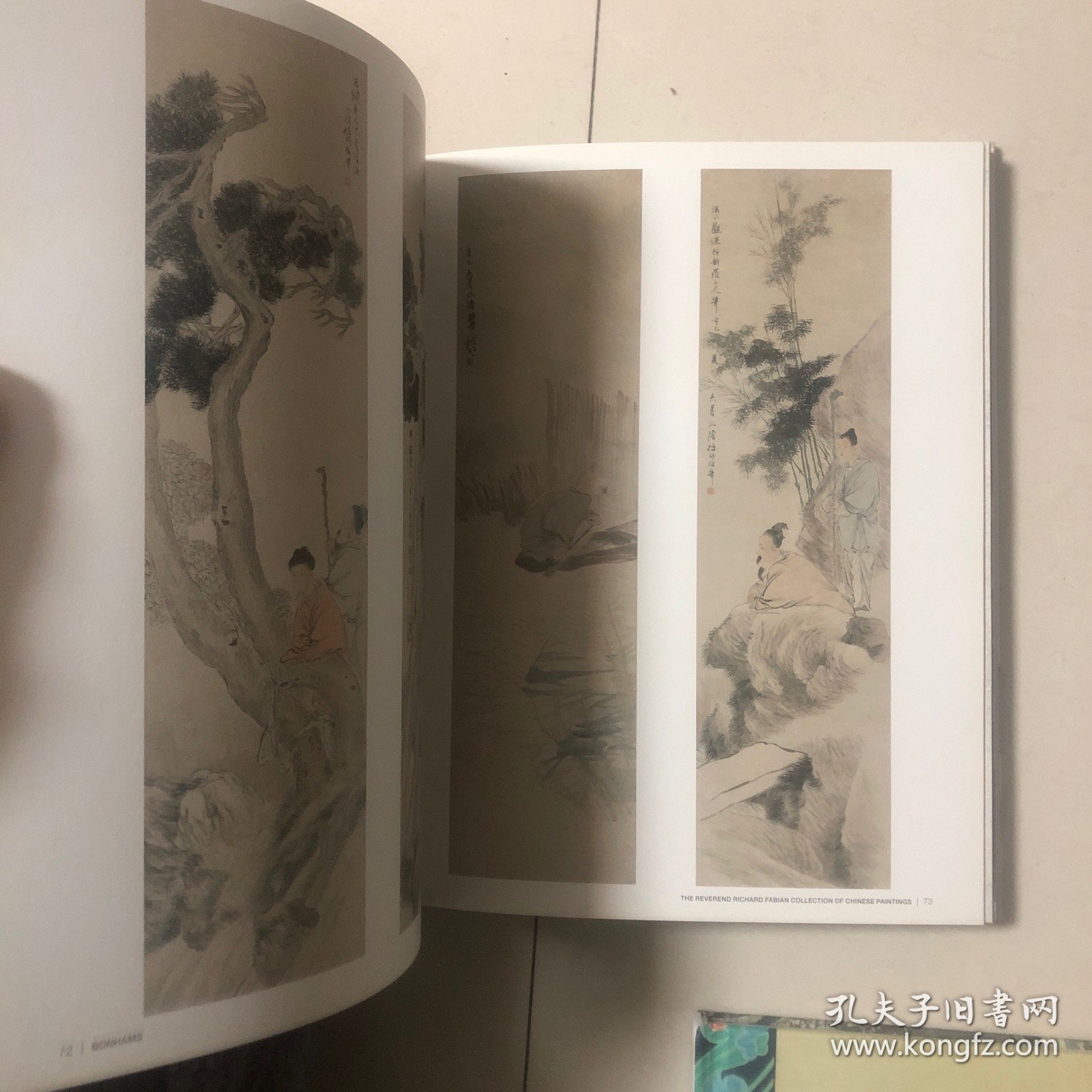 费立哲牧师收藏中国书画集全四册（合售）（全部来自夏威夷檀香山艺术博物馆展览：古调新歌-费立哲珍藏十九及二十世纪中国书画）张大千齐白石徐悲鸿蒲华傅抱石赵之谦任伯年王震苏仁山高奇峰李叔同吴大澂阮元俞樾邓石如陆恢翁同龢林纾林风眠陆俨少黄宾虹潘天寿金城李可染溥儒黄永玉高剑父关山月戴熙（汪鋆扬州风物册）顾麟士吴穀祥书画集