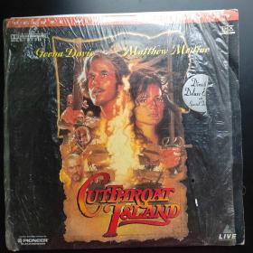 cutthroat island 夺宝纵横 割喉岛 史上票房最低的作品 另类经典海盗片 12英寸日版LD镭射激光盘两张（LD大碟镭射影碟）