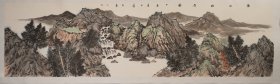 王勇，1968年12月21日出生于辽宁铁岭。现为中国美术家协会会员，中国工笔画学会会员，辽宁省书法家协会会员。画芯尺寸:180.5x48(cm)，己托底，手绘保真。(45153#)