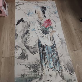 国画 侍女画 一张 131*67cm