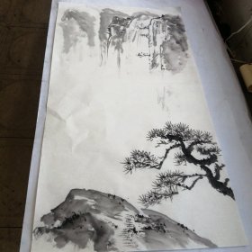 无款山水画+4