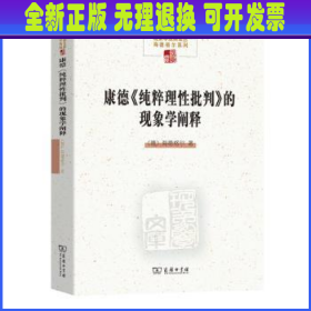 康德《纯粹理性批判》的现象学阐释(中国现象学文库·现象学原典译丛·海德格尔系列)