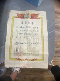 1958年毕业证书