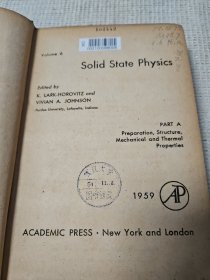 methods of experimental physics volume 6 实验物理方法 第6卷 固态物理上