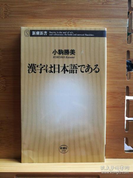 日文二手原版 48开本 汉字は日本語である