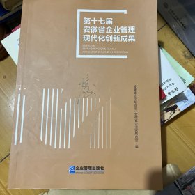 第十七届安徽省企业管理现代化创新成果