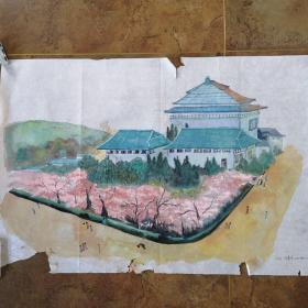 美术学院，流出作品，保真手绘。