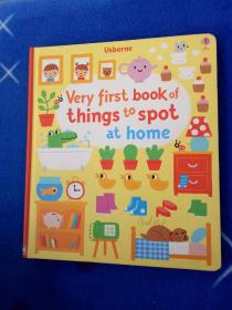 Usborne Very first book of things to spot at home 味单词找找乐 精装洞洞书 亲子互动游戏书 低幼英语启蒙 尤斯伯恩 英文原版!