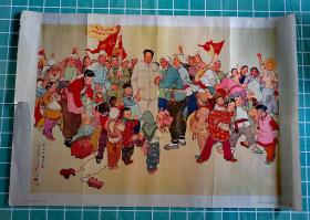 1959年六一节，刘文西作《在毛主席身边》