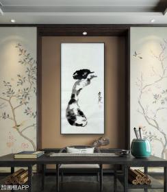 759. 知名画家“白石门下”李建成，大写意花鸟——《语石》，本商品不带框。