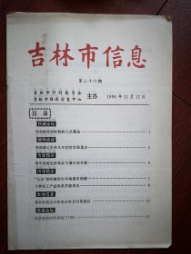 吉林市信息1996年第26期(吉林市计委)，