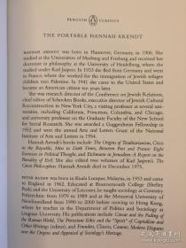 The Portable Hannah Arendt（进口原版，现货，实拍书影）