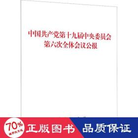 中国共产党第十九届中央委员会第六次全体会议公报（2021年六中全会公报）