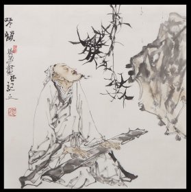 （保真）郭英华，尺寸58*58 烟台美协副主席 ，中国美术家协会会员、文化部国韵文华书画院特聘画家、中国人民大学画院特聘教授、清华美院书画高研班导师、山东省美术家协会人物画艺委会常务委员、山东画院高级画师、烟台美术家协会副主席、烟台职业学院艺术系教授。作品多次参加国际、国内美术大展并获奖，同时清仓中被收入各类画集；有多件作品发表于各种专业报刊；出版个人画集多种。