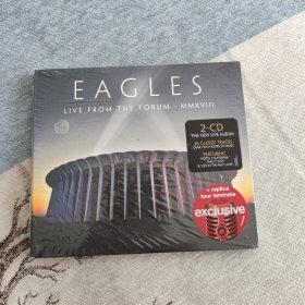 Eagles乐队Live From The Forum 20189月加州论坛体育馆现场，2CD欧美版，全新未拆