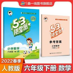 2020新版小学53随堂测六年级下册数学人教版可搭配五三天天练解读天天练曲一线天天练