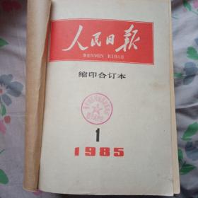 人民日报缩印合订本1985年1到7月、9到12月11本合售