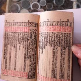 民国十年嘉兴夏序记出版双色套印《大中华民国十一年時宪书》，本书阴阳合历，通行天下。双色套印及少见了，