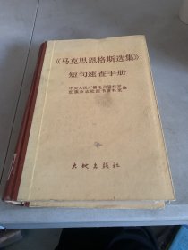 马克思恩格斯选集 短句速查手册。