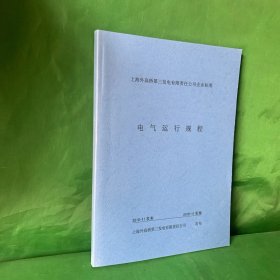 上海外高桥第三发电有限责任公司：电气运行规程