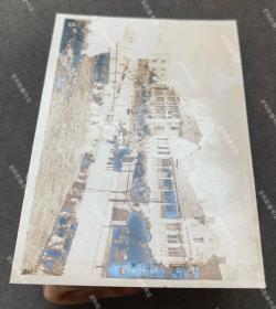 【青岛旧影】抗战时期 青岛太平路亨利样子酒店等建筑 原版老照片一枚