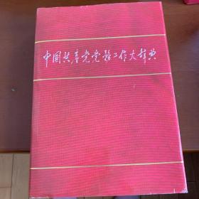 中国共产党党务工作大辞典