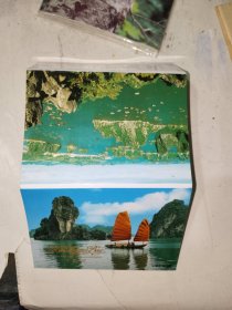 明信片系列《下龙湾风光明信片（10枚一套）》长15厘米，宽10厘米，白木橱顶（5）