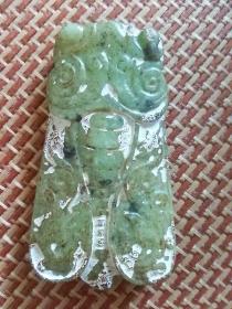下乡收到玉器瑞兽一个。长约7cm