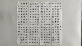 10750 严黎声 国展精品书法（四条屏） 苏州