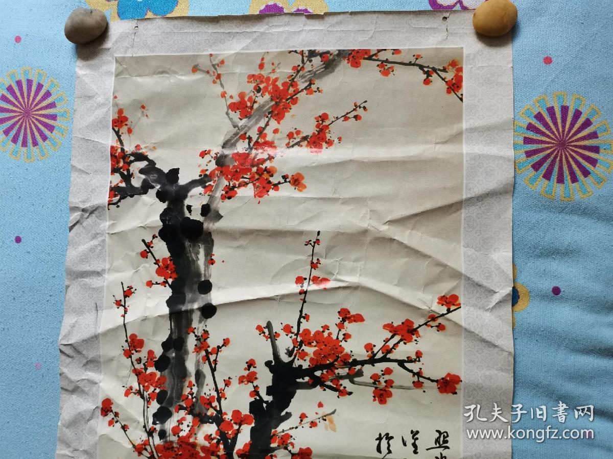 名画复制画《红梅图》