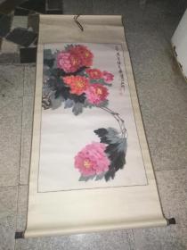 中国著名江苏籍画家张文辉作品  牡丹
